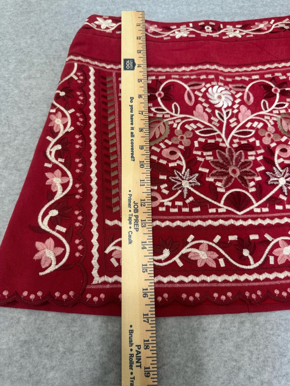 NWT Alter’d StateWomen Embroidered Boho Western Folk Festival Red Skirt Large - Picture 11 of 14